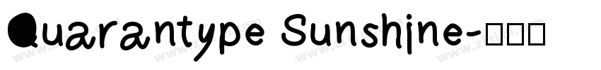 Quarantype Sunshine字体转换